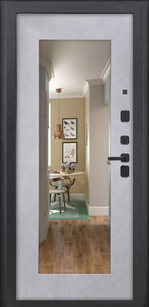 Входная дверь ДвериПРО Л-3б ФЛЗ-603 Бетон снежный DPRO222627 внутренняя сторона